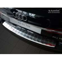Накладка на задний бампер матовая Audi A6 C8 Avant (2019-)